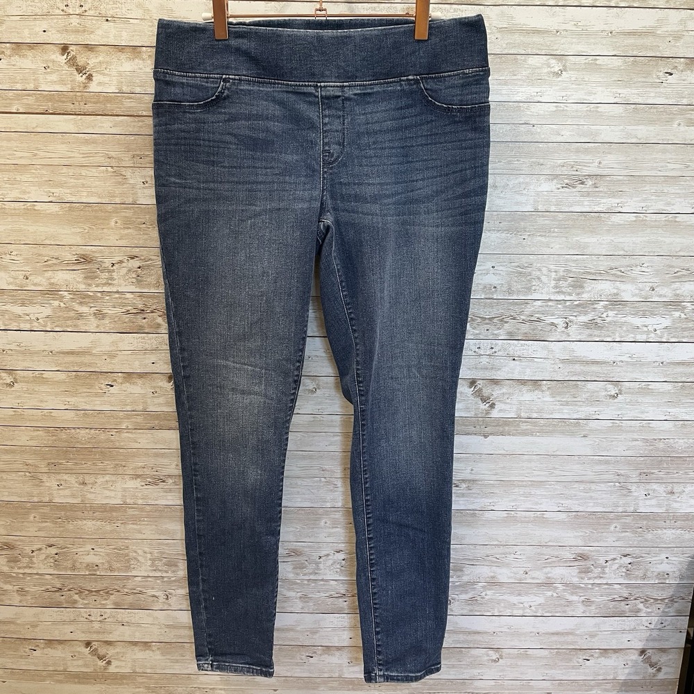 Isabel Maternity Womens 6 Jeans Jeggings Blue Pull On Elastic Waist Pants